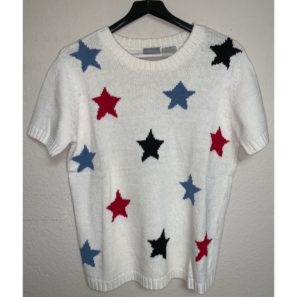 Red,White, & Blue Star Pattern Shirt